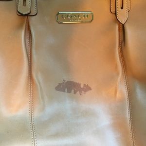 Photo of damage to Coach purse (NFS)